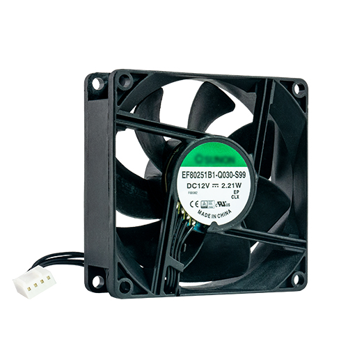 QNAP FAN-8CM-T01&comma; schwarz&comma; L&uuml;fter&comma; 25x80x80mm&comma; 3800rpm&comma; 4-polig