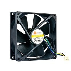 QNAP FAN-9CM-T01, schwarz, Lüfter, 25x92x92mm, 2400rpm, 4-polig QNAP FAN-9CM-T01, schwarz, Lüfter, 25x92x92mm, 2400rpm, 4-polig