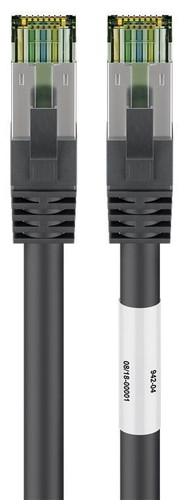 7&comma;5m Patchkabel Cat8&period;1&comma; S&sol;FTP&comma; schwarz&comma; Kupfer&comma; Goobay