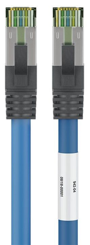 15m Patchkabel Cat8&period;1&comma; S&sol;FTP&comma; blau&comma; Sauerstofffreies Kupfer&comma; Goobay