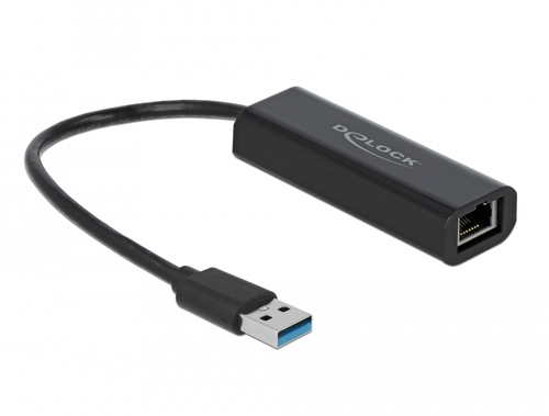 DeLOCK 66299&comma; Ethernet&comma; 5000 Mbit&sol;s&comma; schwarz