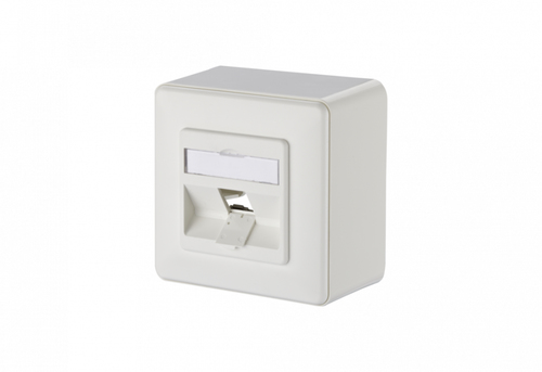 METZ CONNECT Keystone Anschlussdose AP 1 Port unbestuckt reinweiss METZ CONNECT Keystone Anschlussdose AP 1 Port unbestuckt reinweiss