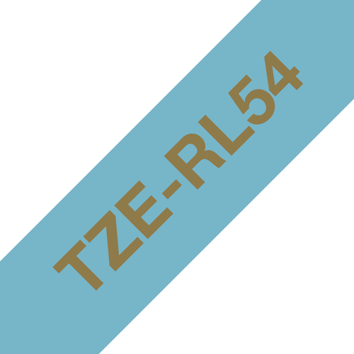 Brother TZE-RL54, Schriftbandkassette, gold on blue Brother TZE-RL54, Schriftbandkassette, gold on blue