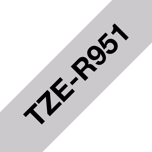 Brother TZE-R951, Schriftbandkassette, schwarz auf silber Brother TZE-R951, Schriftbandkassette, schwarz auf silber