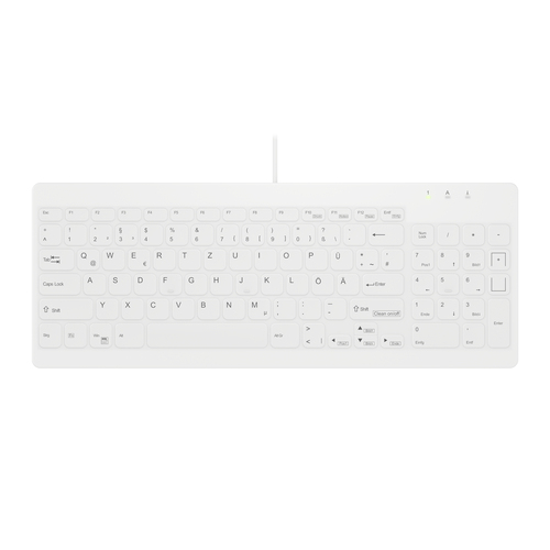 Contour Design AK-C7012 wei&szlig; Tastatur&comma; Layout&colon; DE&comma; Scherenschalter