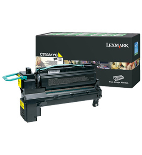 Lexmark C792A1YG, original, gelb, Toner Lexmark C792A1YG, original, gelb, Toner