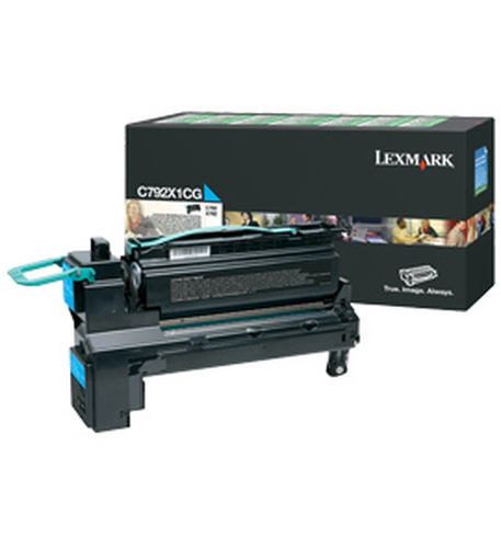 Lexmark C792X1CG, original, cyan, Toner Lexmark C792X1CG, original, cyan, Toner