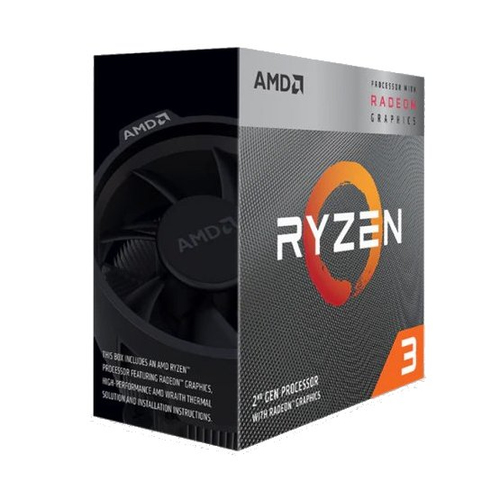 AMD Ryzen 3 3200G with Radeon Vega 8 Graphics Prozessor 3,6 GHz 3 MB L3 Box AMD Ryzen 3 3200G with Radeon Vega 8 Graphics Prozessor 3,6 GHz 3 MB L3 Box