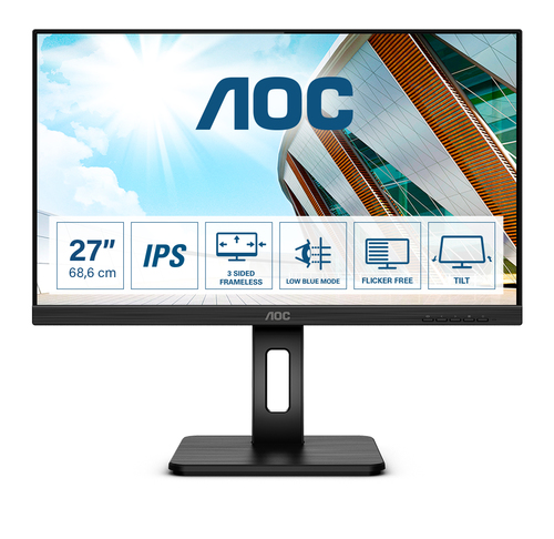 AOC P2 Q27P2Q LED display 68,6 cm (27) 2560 x 1440 Pixel Quad HD Schwarz AOC P2 Q27P2Q LED display 68,6 cm (27) 2560 x 1440 Pixel Quad HD Schwarz