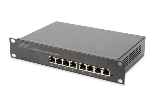 Digitus DN-95331 L2&plus; Managed Switch&comma; 8x RJ-45&comma; PoE
