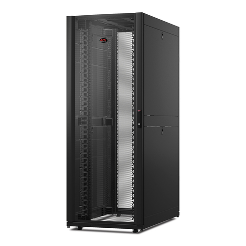 APC NetShelter SX Netzwerkgehäuse mit schwarzen Seitenteilen, 42 HE, 750 mm breit x 1200 mm tief APC NetShelter SX Netzwerkgehäuse mit schwarzen Seitenteilen, 42 HE, 750 mm breit x 1200 mm tief