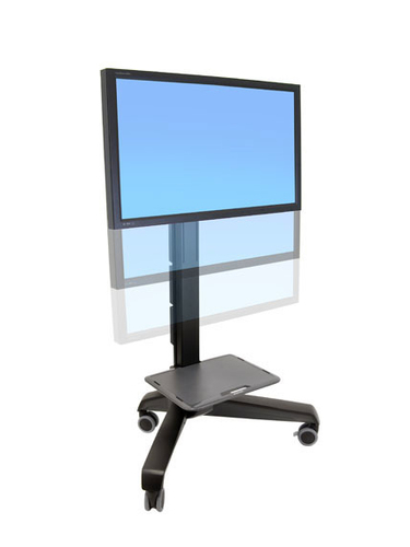 Ergotron Neo-Flex Mobile MediaCenter UHD Schwarz Flachbildschirm Multimedia-Wagen