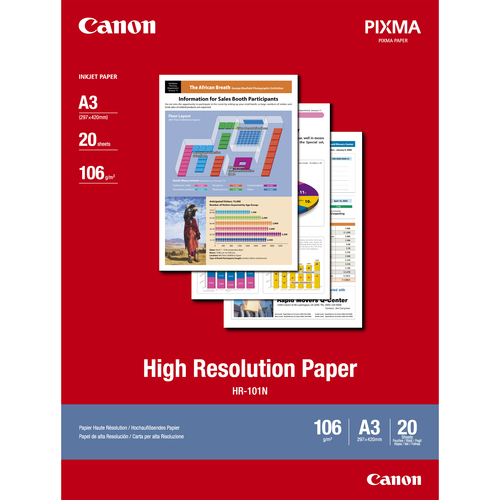 Canon HR-101N Hochauflösendes Papier A3, 20 Blatt Canon HR-101N Hochauflösendes Papier A3, 20 Blatt