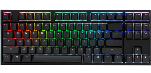 Ducky One 2 RGB TKL schwarz Tastatur&comma; Cherry MX Brown&comma; RGB