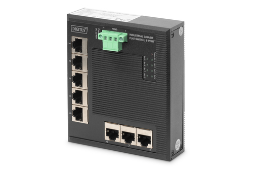 Digitus DN-651127 Unmanaged Switch&comma; 8x RJ-45