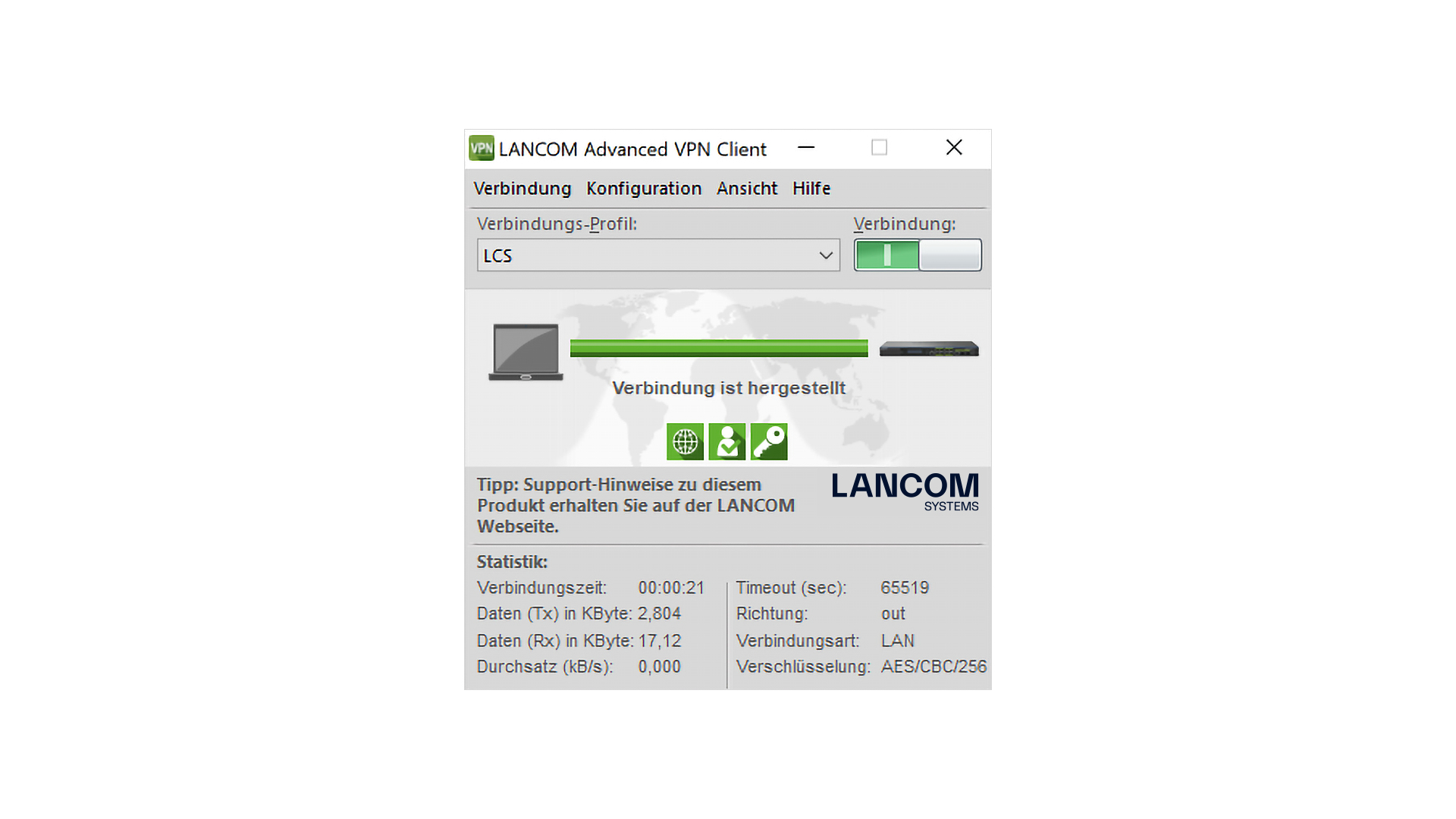 Lancom Advanced VPN Client Windows 1 Lizenz/ Benutzer ESD Lizenz kommt per Mail Lancom Advanced VPN Client Windows 1 Lizenz/ Benutzer ESD Lizenz kommt per Mail