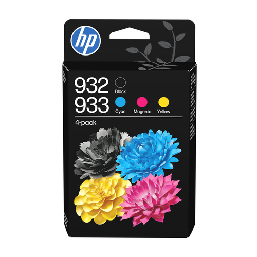 HP 933 4-Pack CMY(3)/932 Black Original Ink Cartridge Combo, original, schwarz, cyan, magenta, gelb HP 933 4-Pack CMY(3)/932 Black Original Ink Cartridge Combo, original, schwarz, cyan, magenta, gelb