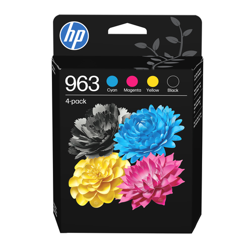 HP 963 4-Pack CMYK(4) Original Ink Cartridge Combo, original, schwarz, cyan, magenta, gelb HP 963 4-Pack CMYK(4) Original Ink Cartridge Combo, original, schwarz, cyan, magenta, gelb