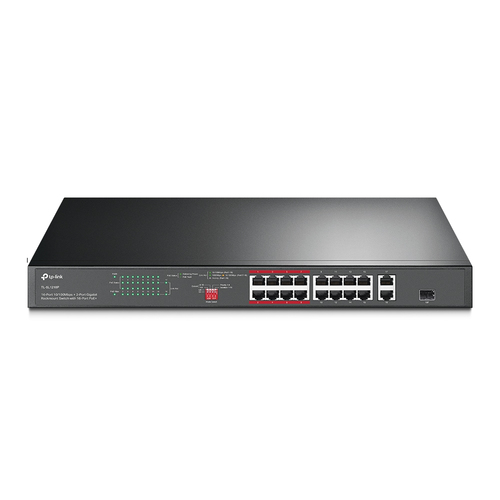 TP-Link TL-SL1218P Unmanaged Switch&comma; 18x RJ-45&comma; Backplane&colon; 7&comma;2 Gbit&sol;s&comma; PoE