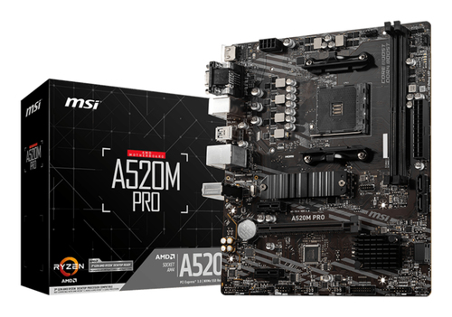 MSI A520M PRO AMD SOCKET AM4 DDR4 micro ATX MSI A520M PRO AMD SOCKET AM4 DDR4 micro ATX
