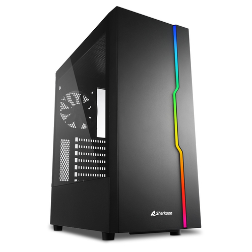 Sharkoon RGB Slider, Midi Tower, schwarz, Seitenfenster Sharkoon RGB Slider, Midi Tower, schwarz, Seitenfenster