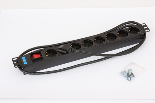 Triton - 19 Steckdosenleiste&comma; 8-fach&comma; max 16A Stromverteilereinheit &lpar;PDU&rpar; 8 AC-Ausg&auml;nge 1U