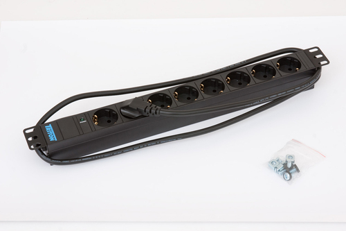 Triton RAB-PD-X06-A1 Stromverteilereinheit &lpar;PDU&rpar; 8 AC-Ausg&auml;nge 1U Schwarz