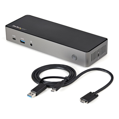 StarTech.com DK31C3HDPDUE, USB 3.2 Gen 2 (3.1 Gen 2) Type-C, schwarz, grau, USB Power Delivery, Aluminium Gehäuse StarTech.com DK31C3HDPDUE, USB 3.2 Gen 2 (3.1 Gen 2) Type-C, schwarz, grau, USB Power Delivery, Aluminium Gehäuse