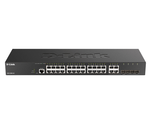 D-Link DGS-2000-28 L2/L3 Managed Switch, 24x RJ-45, Backplane: 56 Gbit/s D-Link DGS-2000-28 L2/L3 Managed Switch, 24x RJ-45, Backplane: 56 Gbit/s