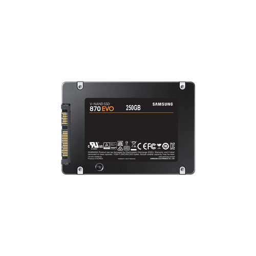 Samsung 870 EVO 250 GB 2.5 Serial ATA III V-NAND Samsung 870 EVO 250 GB 2.5 Serial ATA III V-NAND