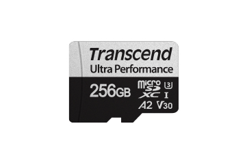 TRANSCEND 256GB microSD w/ adapter UHS-I U3 A2 TRANSCEND 256GB microSD w/ adapter UHS-I U3 A2