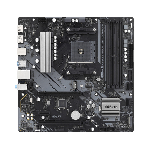 Asrock A520M Phantom Gaming 4&comma; micro ATX AM4 Mainboard&comma; 4x DDR4&comma; max&period; 128 GB&comma; 1x HDMI&comma; 1x DisplayPort 1&period;4