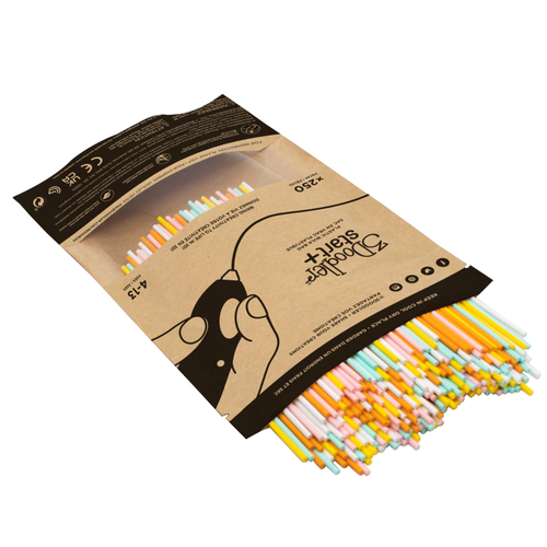 3Doodler Eco Plastic - Fire and Ice Mixed Bag 250&comma; Kompostierbarer Kunststoff&comma; orange&comma; t&uuml;rkis&comma; wei&szlig;&comma; gelb&comma; 1 g