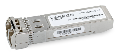 LANCOM Systems LANCOM SFP-SR-LC25, 25 Gigabit Ethernet, edelstahl LANCOM Systems LANCOM SFP-SR-LC25, 25 Gigabit Ethernet, edelstahl