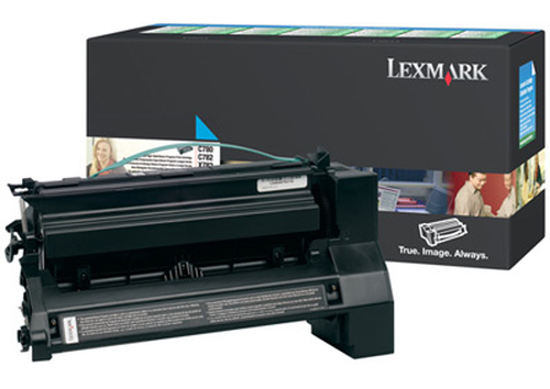 Lexmark C780&comma; C782 Cyan High Yield Return Program Print Cartridge&comma; original&comma; cyan