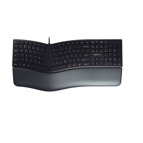 CHERRY KC 4500 ERGO schwarz Tastatur&comma; Layout&colon; US Englisch