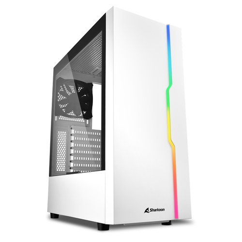 Sharkoon RGB Slider, Midi Tower, weiß, Seitenfenster Sharkoon RGB Slider, Midi Tower, weiß, Seitenfenster