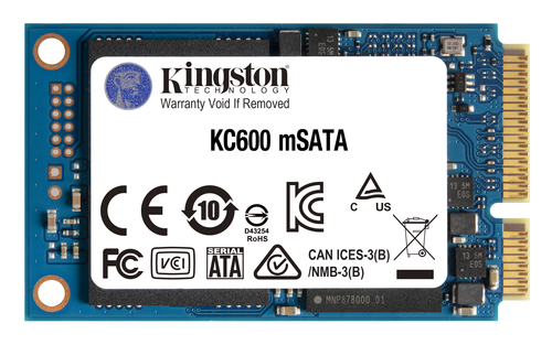 1 TB SSD Kingston Technology 1024G SSD KC600 SATA3 mSATA&comma; lesen&colon; 550 MB&sol;s&comma; schreiben&colon; 520 MB&sol;s