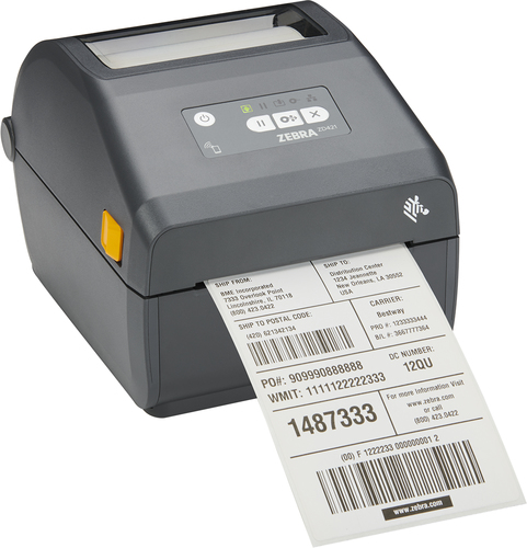 Zebra ZD421&comma; W&auml;rme&uuml;bertragung&comma; LAN&comma; LCD&comma; Beschriftungssystem