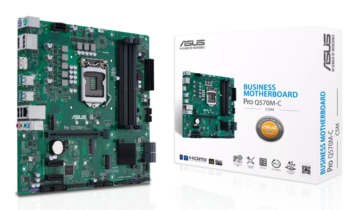 ASUS PRO Q570M-C&sol;CSM&comma; micro ATX LGA 1200 &lpar;H5&rpar; Mainboard&comma; 4x DDR4&comma; max&period; 128 GB&comma; 1x HDMI 1&period;4&sol;2&period;0&comma; 2x DisplayPort 1&period;4