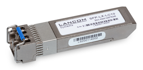 LANCOM Systems LANCOM SFP-LX-LC10 (Bulk 10), 10 Gigabit Ethernet, edelstahl LANCOM Systems LANCOM SFP-LX-LC10 (Bulk 10), 10 Gigabit Ethernet, edelstahl