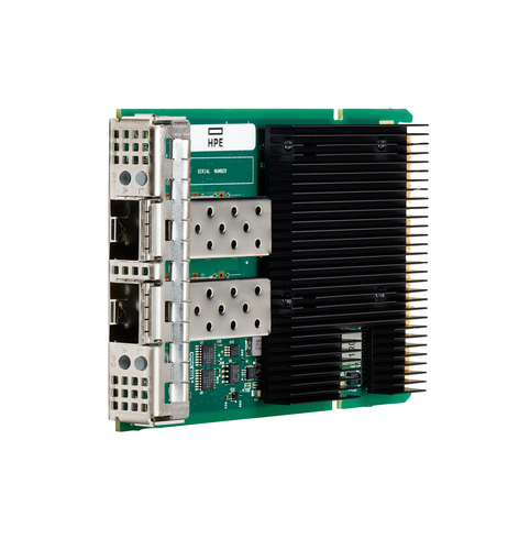 HPE Intel E810-XXVDA2 Ethernet 10/25Gb 2-port SFP28 OCP3 Adapter for, Ethernet / Fiber, 25 Mbit/s HPE Intel E810-XXVDA2 Ethernet 10/25Gb 2-port SFP28 OCP3 Adapter for, Ethernet / Fiber, 25 Mbit/s