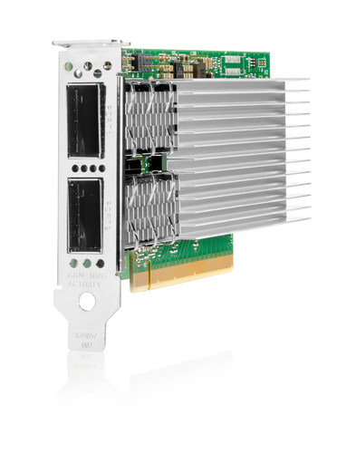 HPE Intel E810-CQDA2 Ethernet 100Gb 2-port QSFP28 Adapter for, Ethernet / Fiber, 100 Mbit/s HPE Intel E810-CQDA2 Ethernet 100Gb 2-port QSFP28 Adapter for, Ethernet / Fiber, 100 Mbit/s