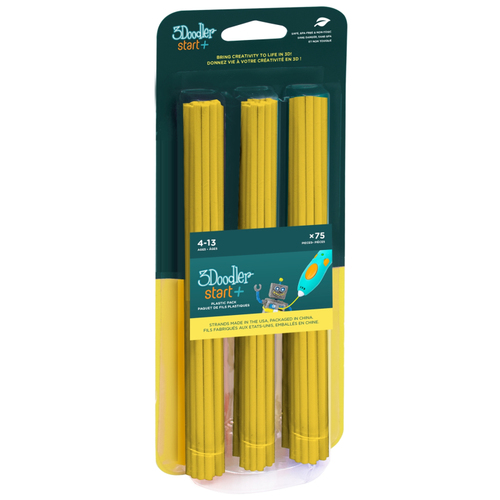 3Doodler 3DS-ECO04-YELLOW-75, Kompostierbarer Kunststoff, gelb, 1 g 3Doodler 3DS-ECO04-YELLOW-75, Kompostierbarer Kunststoff, gelb, 1 g