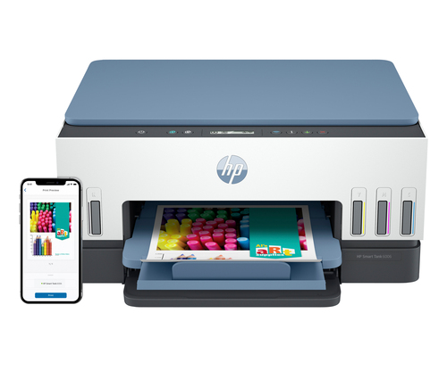 HP Smart Tank 6006 All in One Printer, Thermal Inkjet, bis A4, 4800 x 1200 DPI, 12 Seiten pro Minute, WLAN, blau, weiß HP Smart Tank 6006 All in One Printer, Thermal Inkjet, bis A4, 4800 x 1200 DPI, 12 Seiten pro Minute, WLAN, blau, weiß