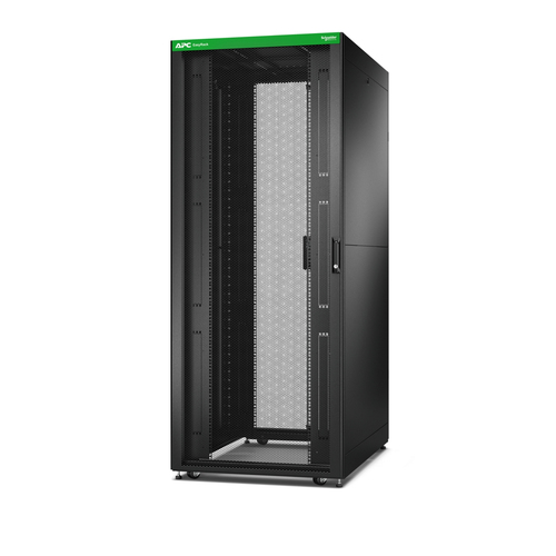 APC Easy Rack 800mm&sol;42HE&sol;1200mm mit Dach&comma; Seitenwand&comma; Rollen&comma; F&uuml;&szlig;en und 4 Halterungen&comma; ohne Boden&comma; schwarz