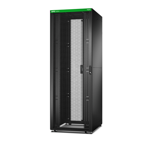 APC Easy Rack 800mm&sol;48HE&sol;1000mm mit Dach&comma; Seitenwand&comma; Rollen&comma; F&uuml;&szlig;en und 4 Halterungen&comma; ohne Boden&comma; schwarz
