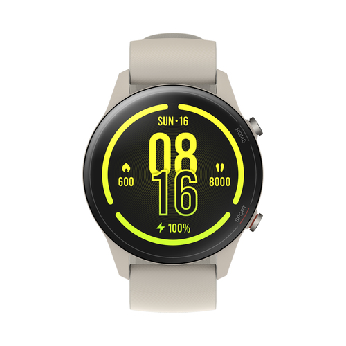 Xiaomi Mi Watch&comma; beige&comma; Touchscreen&comma; rund&comma; Sportuhr