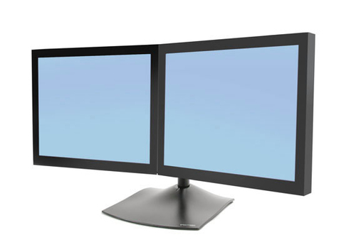 Ergotron DS100 Dual Monitor Desk Stand&comma; Horizontal