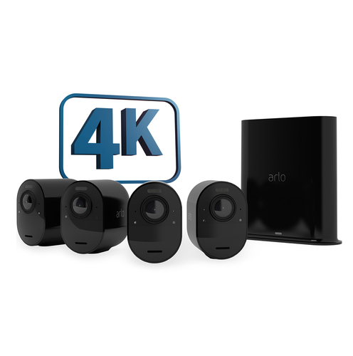 Arlo Ultra 2 &Uuml;berwachungskamera au&szlig;en&comma; 4er Set schwarz
